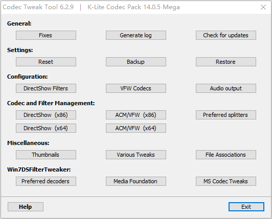 K-Lite Codec Pack Mega 18.7.5 最新版 - 媒体解码器